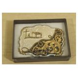 Montana Silversmiths Large Belt Buckle - Christian Cowboy