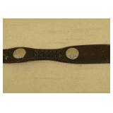 Youth Leather Belt with Buckle and Conchos