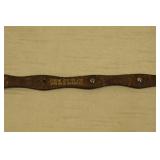 Youth Leather Belt with Buckle and Conchos