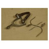 3 Spurs - One with Leather Strap and Chain