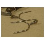 3 Spurs - One with Leather Strap and Chain