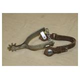 3 Spurs - One with Leather Strap and Chain