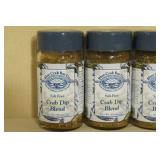 6 Blue Crab Bay Co Crab Dip Blend Seasoning Jars