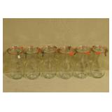 6 Weck Lidded Glass Jars - Great Wine Glasses