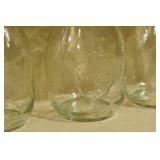 6 Weck Lidded Glass Jars - Great Wine Glasses