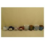 8 Coffee Mugs - Stoneware, Camping, Outdoors
