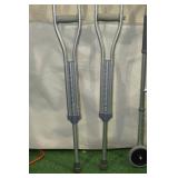 Guardian Folding Walker and Set of Crutches