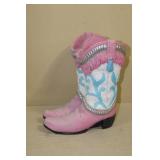 Outdoor Cowgirl Boot Décor with Rocks