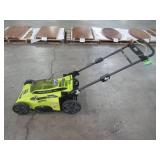Ryobi 20 in. 40-Volt Brushless Lithium-Ion Cordless Battery Walk Behind Push Lawn Mower RY401011BTLVNM