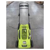 Ryobi 20 in. 40-Volt Brushless Lithium-Ion Cordless Battery Walk Behind Push Lawn Mower RY401011BTLVNM
