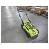 Ryobi 20 in. 40-Volt Brushless Lithium-Ion Cordless Battery Walk Behind Push Lawn Mower RY401011BTLVNM