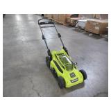 Ryobi 20 in. 40-Volt Brushless Lithium-Ion Cordless Battery Walk Behind Push Lawn Mower RY401011BTLVNM