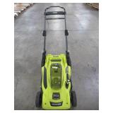Ryobi 20 in. 40-Volt Brushless Lithium-Ion Cordless Battery Walk Behind Push Lawn Mower RY401011BTLVNM