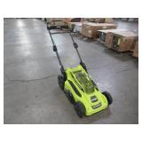 Ryobi 20 in. 40-Volt Brushless Lithium-Ion Cordless Battery Walk Behind Push Lawn Mower RY401011BTLVNM