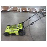 Ryobi 20 in. 40-Volt Brushless Lithium-Ion Cordless Battery Walk Behind Push Lawn Mower RY401011BTLVNM