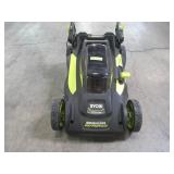 Ryobi 20 in. 40-Volt 6.0 Ah Lithium-Ion Battery Brushless Cordless Walk Behind Self-Propelled Lawn Mower RY401120-Y