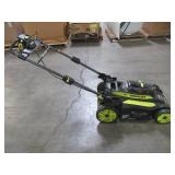 Ryobi 20 in. 40-Volt 6.0 Ah Lithium-Ion Battery Brushless Cordless Walk Behind Self-Propelled Lawn Mower RY401120-Y
