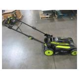 Ryobi 20 in. 40-Volt 6.0 Ah Lithium-Ion Battery Brushless Cordless Walk Behind Self-Propelled Lawn Mower RY401120-Y