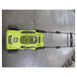 Ryobi 20 in. 40-Volt Brushless Lithium-Ion Cordless Battery Walk Behind Push Lawn Mower RY401011BTLVNM