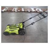 Ryobi 20 in. 40-Volt Brushless Lithium-Ion Cordless Battery Walk Behind Push Lawn Mower RY401011BTLVNM