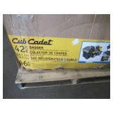 Cub Cadet Double Bagger for 42 in. and 46 in. Lawn Tractors, 2009 and After, 19A30031100. - Open Carton - May be Missing Parts/Hardware.