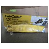 Cub Cadet Double Bagger for 42 in. and 46 in. Lawn Tractors, 2009 and After, 19A30031100. - Open Carton - May be Missing Parts/Hardware.