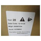 Ryobi 38 in. 2-Bin Soft Bagger ACRM001, specifically designed for the RM480e riding lawnmower. - Missing Blades and Hardware.