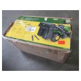 John Deere 42 in. Twin Bagger for 100 Series Tractors, BUC10284. Missing Upper Discharge Chute.