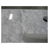 Home Decorators Collection Sonoma 72 in. W x 22 in. D Bath Vanity in Pebble Gray with Carrara Marble Top with White Sinks Sonoma 72PG