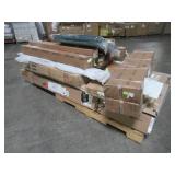 WHOLESALE MIXED PALLET OF FRONT DOOR, HARDWOOD BLINDS AND HOME DECOR!