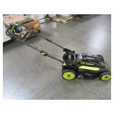 Ryobi 20 in. 40-Volt 6.0 Ah Lithium-Ion Battery Brushless Cordless Walk Behind Self-Propelled Lawn Mower RY401120-Y