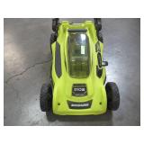 Ryobi 20 in. 40-Volt Brushless Lithium-Ion Cordless Battery Walk Behind Push Lawn Mower RY401110-Y