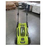Ryobi 20 in. 40-Volt Brushless Lithium-Ion Cordless Battery Walk Behind Push Lawn Mower RY401110-Y