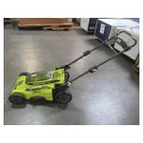 Ryobi 20 in. 40-Volt Brushless Lithium-Ion Cordless Battery Walk Behind Push Lawn Mower RY401110-Y