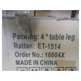 WHOLESALE MIXED PALLET OF MISCELLANEOUS TABLE TOPS AND TABLE LEGS!