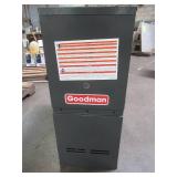 Goodman GDS80603AX Gas Furnace, Single-Stage Burner/Multi-Speed Blower, Downflow Low NOx 80% AFUE - 60,000 BTU, GDS80603AX - Dent Bottom RH Back Corner of Casing. .