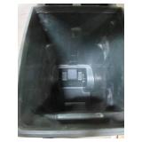 Toter 64 Gal. Greenstone Trash Can with Wheels and Attached Lid - Missing Wheel Cap or "C" Clip for Wheel.