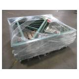 Pallet of (6) Teardrop Racking Uprights, Approximately 54"T x 42"W.