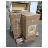 WHOLESALE MIXED PALLET OF MISCELLANEOUS KITCHEN CABINETS IN WHITE!