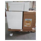 WHOLESALE MIXED PALLET OF MISCELLANEOUS KITCHEN CABINETS IN WHITE!