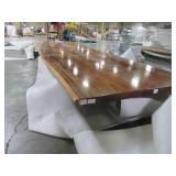 Large Solid Wood Live Edge Walnut Conference/Dining Table (192602362) Approximate Dimensions: 192 in. x 60 in. x 2.5 in. - $3,500 RESERVE!!!