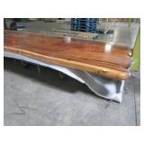Large Solid Wood Live Edge Walnut Conference/Dining Table (192602362) Approximate Dimensions: 192 in. x 60 in. x 2.5 in. - $3,500 RESERVE!!!