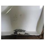 Bootz Industries Aloha 60" x 30" x 14 1/4" Left Drain Rectangular Alcove Soaking Bathtub in White, Enamel Damage LH Front Corner and RH Back Corner.