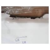 Aquatic Capistrano 60" x 30" x 20 5/8" Acrylx Applied Acrylic Right Drain Rectangular Apron Front Non-Whirlpool Bathtub in White - Slight Damage to Tile Flange LH Side.