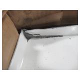 Bootz Industries Maui 60" x 30" x 16 5/8" Left Drain Rectangular Alcove Soaking Bathtub in White, - Enamel Chip LH Front Corner and on Tile Flange.