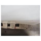 60" x 30" Left Drain Tub in White. - Slight Bend On RH Bottom Corner of Apron.