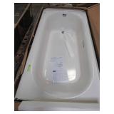 American Standard Princeton 60" x 30" Americast Left Hand Drain Bathtub in White. - Enamel Damage on RH Front Corner.