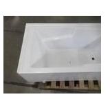 Swiss Madison Voltaire 60 in. x 32 in. Acrylic White, Alcove, Integral, Right-Hand Drain, Apron Rectangular Bathtub in White SM-AB542 - tub has a small chip, marks/scratches,