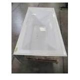 Swiss Madison Voltaire 60 in. x 32 in. Acrylic White, Alcove, Integral, Right-Hand Drain, Apron Rectangular Bathtub in White SM-AB542 - tub has a small chip, marks/scratches,