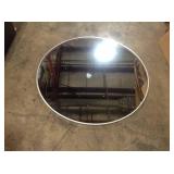 Large Round Silver Modern Mirror (42 in. H x 42 in. W) (see all pictures)